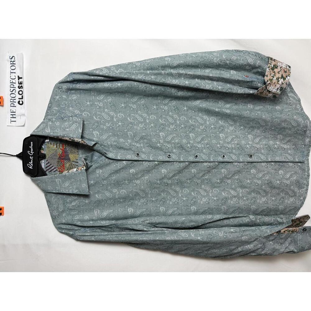 NWOT Robert Graham Men's XL Classic Fit Button-Up Shirt Paisley Print